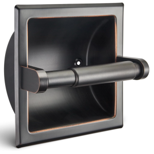 BATH - TOILET PAPER HOLDER - RECESSED - OIL RUBBED BRONZE