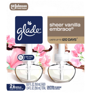 AIR FRESHENER - GLADE OIL - SHEER VANILLYA - 2PK