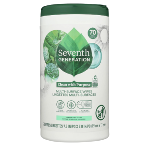 CLEANER - WIPES - 7TH GENERATION 70CT
