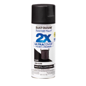 PAINT - SPRAY - BLACK - SEMI GLOSS