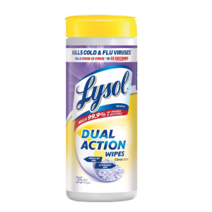 CLEANER - WIPES - LYSOL DUAL ACTION - 35CT