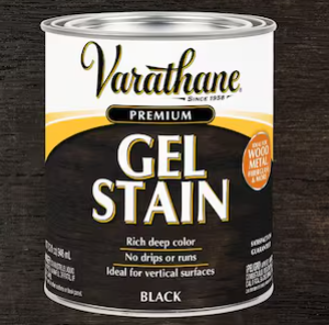GEL STAIN BLACK 1QT