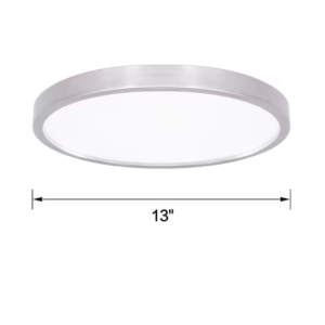 FIXTURE - LED ROUND - 13" - SATIN NICKEL