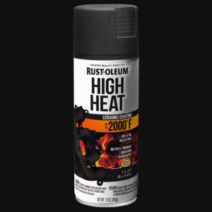 PAINT - SPRAY - BLACK HIGH HEAT - FLAT