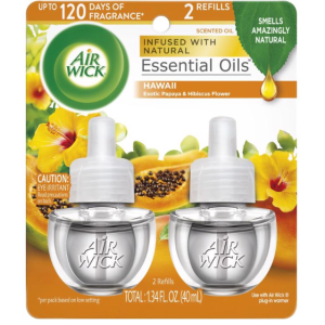AIR FRESHENER - AIR WICK OIL - HAWAII - 2PK