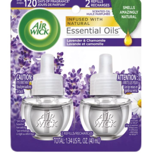 AIR FRESHENER - AIR WICK OIL - LAVENDER & CHAMOMILE - 2PK