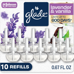 AIR FRESHENER - GLADE OIL - LAVENDER - 10PK