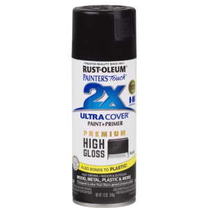 PAINT - SPRAY - BLACK - HIGH GLOSS