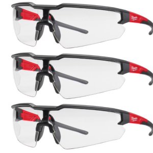 SAFETY GLASSES - CLEAR - 3PK