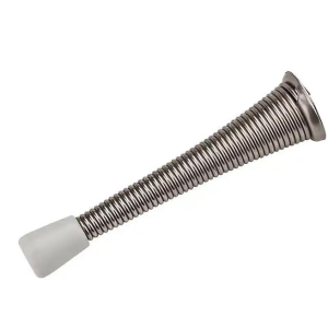DOOR - DOOR STOP SPRING - 3.75" - SATIN NICKEL