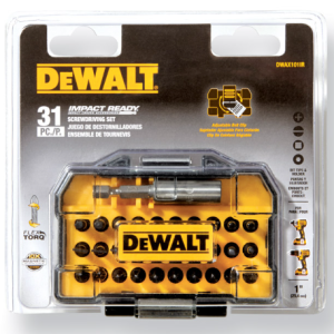 SCREWDRIVER BIT SET IMPACT READY DEWALT