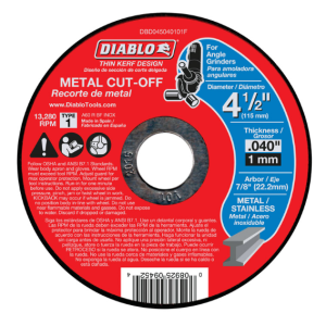 METAL CUT OFF DISK - 4.5"