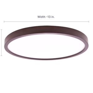 FIXTURE - LED ROUND - 13" - OIL RUBBED BRONZE