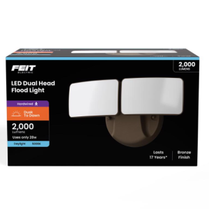 FIXTURE - FLOODLIGHT - LED - DUSK TO DAWN - BRONZE