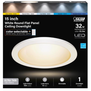 FIXTURE - LED ROUND - 15" - WHITE