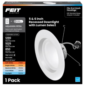 FIXTURE - RECESSED DOWNLIGHT - 5&6" - WHITE