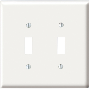 OUTLET - 2G SWITCH PLATE - WHITE