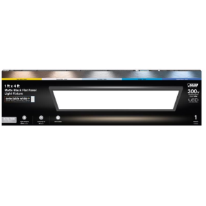 FIXTURE - LED FLAT PANEL - 1 X 4 - BLACK
