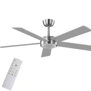 CEILING FAN - 52" - BRUSHED NICKEL - COLOR SELECT