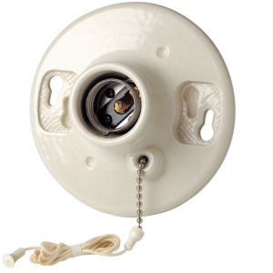 LAMPHOLDER PULLCHAIN PORCELAIN