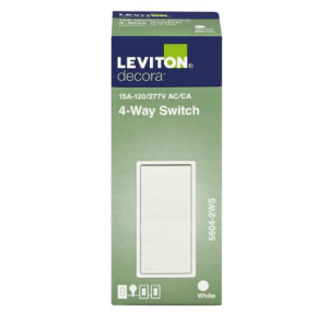 OUTLET - DECORA SWITCH - 4-WAY - WHITE