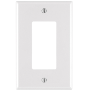 OUTLET - 1G DECORA WALL PLATE - WHITE