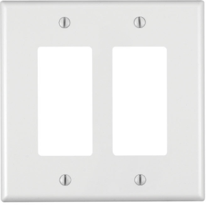 OUTLET - 2G DECORA WALL PLATE - WHITE