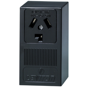 OUTLET - SURFACE MOUNT 30A - BLACK