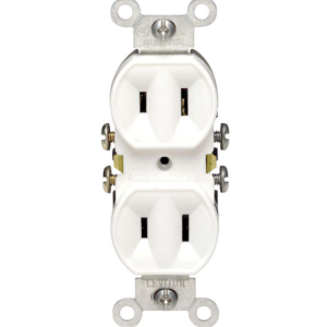 OUTLET - DUPLEX 15A - WHITE