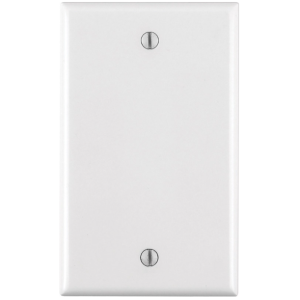 OUTLET - 1G BLANK WALL PLATE - WHITE