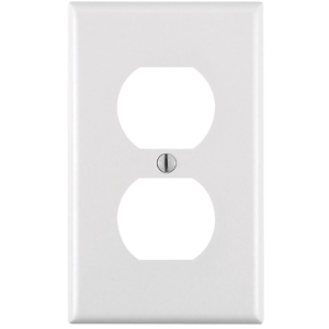 OUTLET - 1G DUPLEX WALL PLATE - WHITE