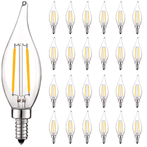 BULB - LED CANDELABRA - COOL WHITE - 24PK