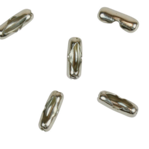 CHAIN CONNECTOR #6 - CHROME - 5PK