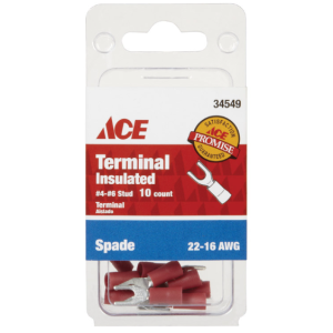 WIRE TERMINAL - SPADE - 10pk 22-16 AWG