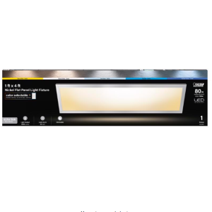 FIXTURE - LED FLAT PANEL - 1 X 4 - SATIN NICKEL