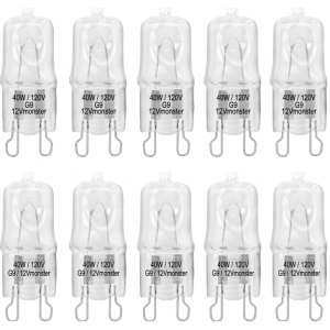 BULB - T4 HALOGEN - 40W - WARM - 10PK