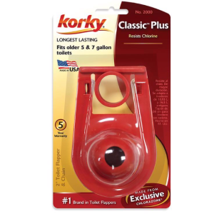 TOILET - FLAPPER - KORKY CLASSIC PLUS RED - 2"