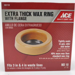 TOILET - WAX RING EXTRA THICK W/ FLANGE
