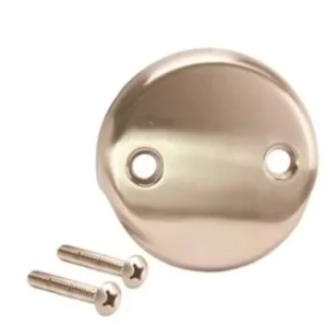 BATH - OVERFLOW PLATE 2 HOLE - NICKEL