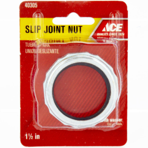 SINK DRAIN ASSEMBLY - SLIP JOINT NUT AND WASHER -  1-1/2 SJ
