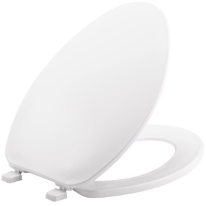 TOILET SEAT - ELONGATED - PLASTIC - WHITE