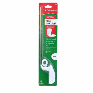 TOILET - FLUSH LEVER - UNIVERSAL - WHITE HANDLE