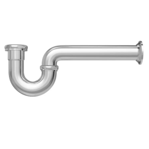 SINK DRAIN ASSEMBLY - P-TRAP - 1-1/2 - 17ga - CHROME