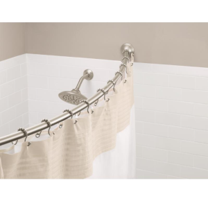 BATH - SHOWR ROD CURVED - BRUSHED NICKEL