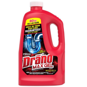 DRAIN CLEANER - DRANO MAX GEL - 80OZ