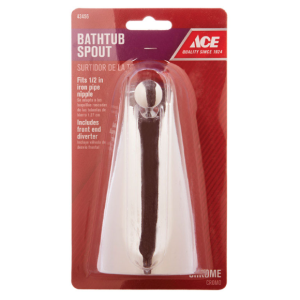 BATH - TUB SPOUT w/FRONT DIVERTER PC - CHROME