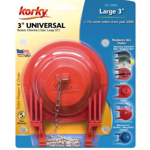 TOILET - FLAPPER - 3" UNIVERSAL