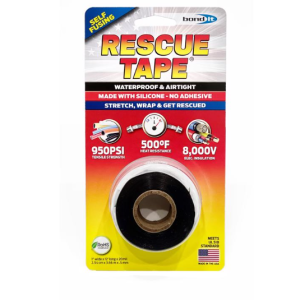 RESCUE TAPE - 1" X 12' - BLACK