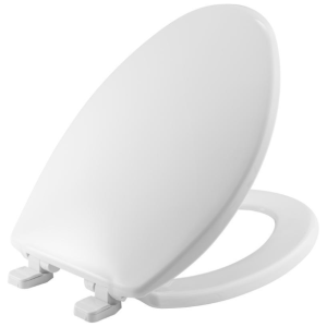 TOILET SEAT - ELONGATED - PLASTIC - SLOW CLOSE - WHITE