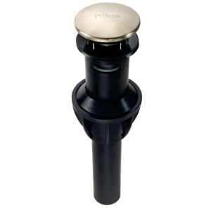 BATH - POP-UP DRAIN - PUSH & SEAL - NICKEL